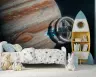 Jupiter and Space Station Kids Wall Mural 8