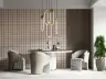 Contemporary Warm Toned Checkered Grid Wallpaper 7