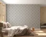 Grey Wavy Stripe Textured Wallpaper 7