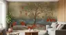 Graceful Cranes and Lotus Pond Wall Mural 7