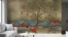 Graceful Cranes and Lotus Pond Wall Mural 8