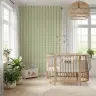 Delicate Daisy Chain Vertical Stripe Wallpaper 6