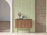Delicate Daisy Chain Vertical Stripe Wallpaper 7