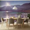 Majestic Salt Lake Sunset Mountain Wall Mural 6