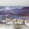Majestic Salt Lake Sunset Mountain Wall Mural 8