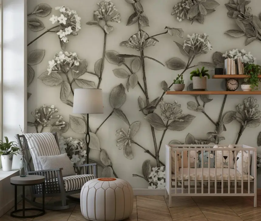 Delicate Blossoms of Spring Wall Mural