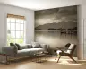 Serene Lake and Mountain Pier Wall Mural 7