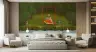 Pichwai Style Krishna Radha Swing Forest Wall Mural 8