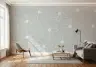 Contemporary Minimalist Outline Floral Wallpaper 7