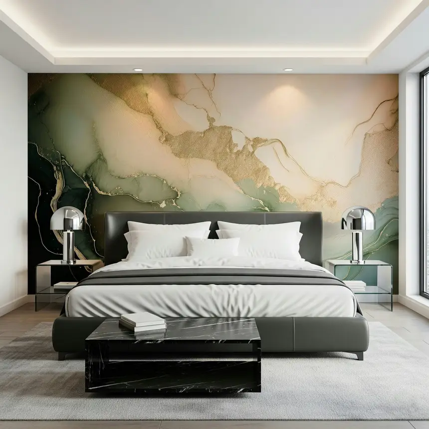 Dreamy Mineral Layers Wall Mural