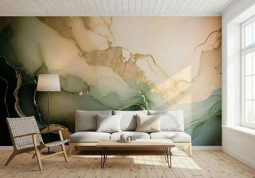 Dreamy Mineral Layers Wall Mural