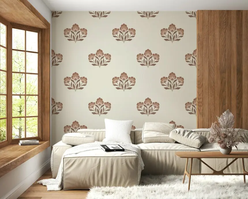Earthy Flora Wallpaper