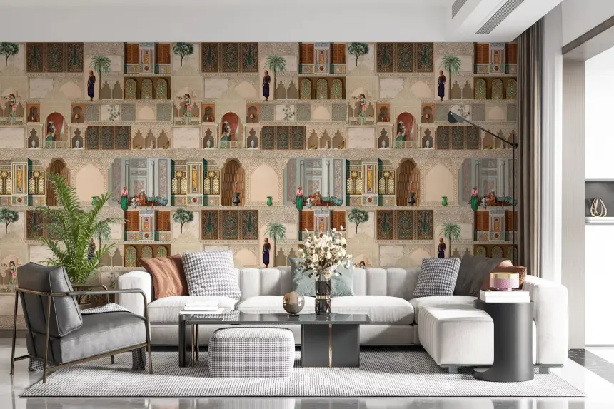 Eastern Palace Panorama Wall Mural