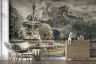 Grand European Castle and Fountain Wall Mural 6