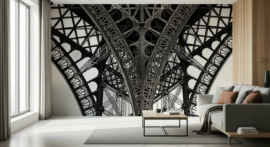 Eiffel's Ascent Wall Mural - 2274192