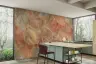 Luminous Peach Onyx Marble Effect Wallpaper 7