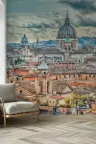 Historic Roman Cityscape Wall Mural 6