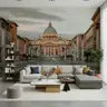 Grand St. Peter's Basilica Cityscape Mural 8