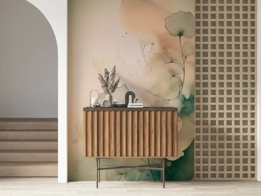 Ethereal Floral Hues Wall Mural