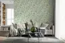 Lush Green Eucalyptus Leaf Watercolor Wallpaper 7
