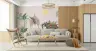 Regal Indian Elephant and Peacock Wall Mural 7
