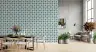 Indigo Floral Tile Pattern Wallpaper 7
