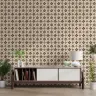 Heritage Terracotta Floral Tile Pattern Wallpaper 7