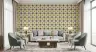 Regal Gold Blue Starburst Geometric Wallpaper 8