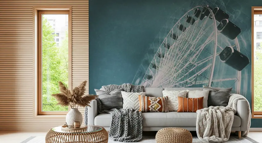 Ferris Wheel Sky Gaze Wall Mural -2113570