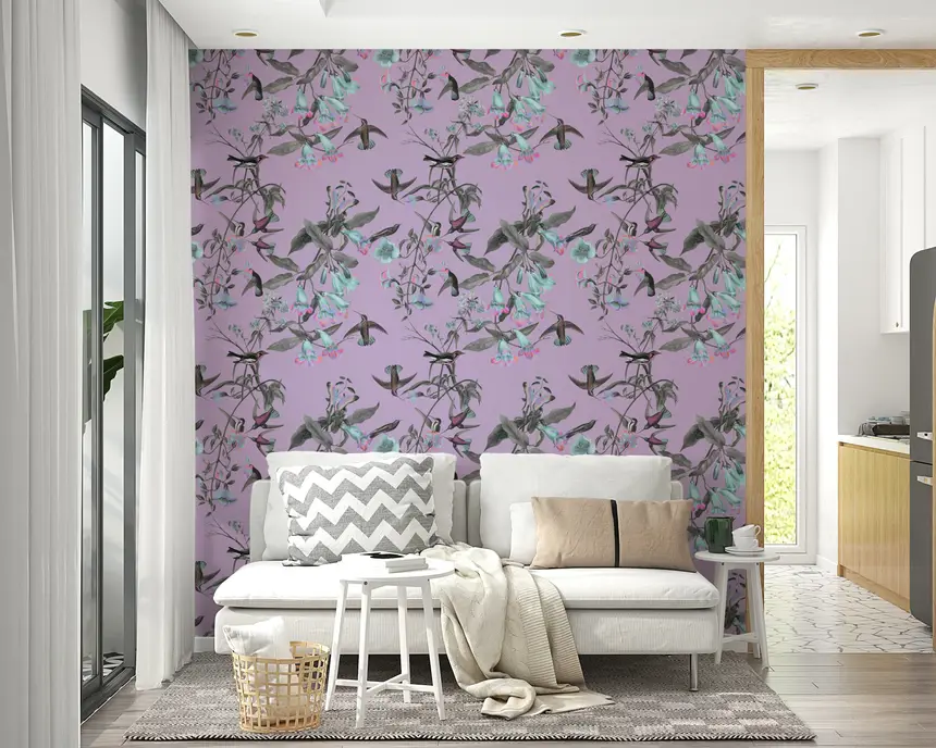 Flora & Feather Fantasy Wallpaper