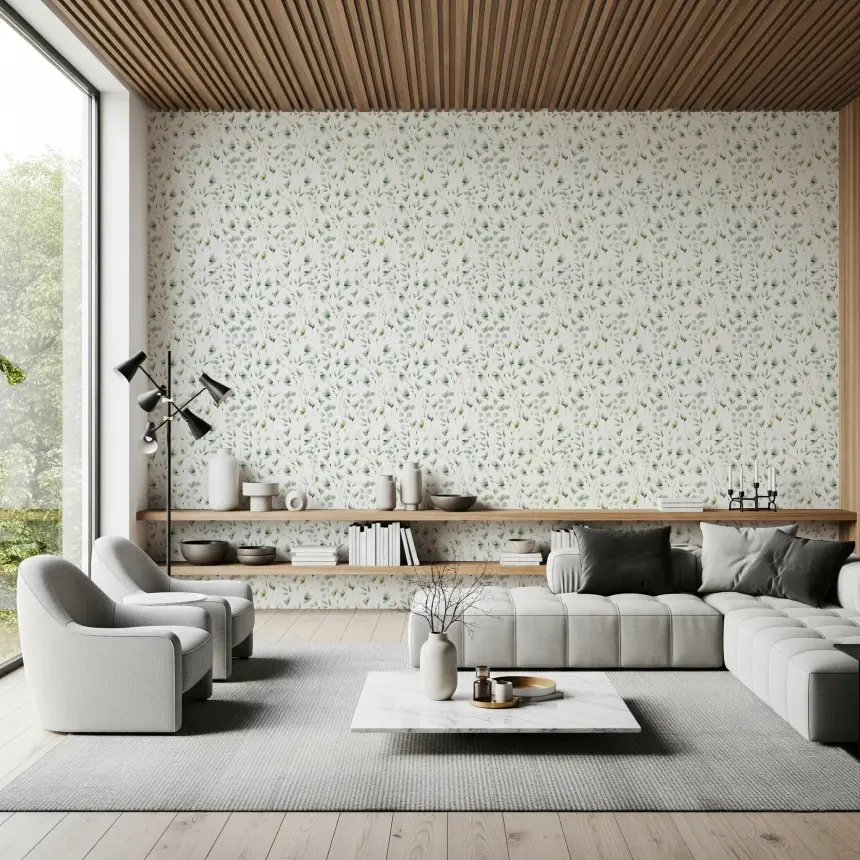 Floral Eucalyptus Dreams Wallpaper