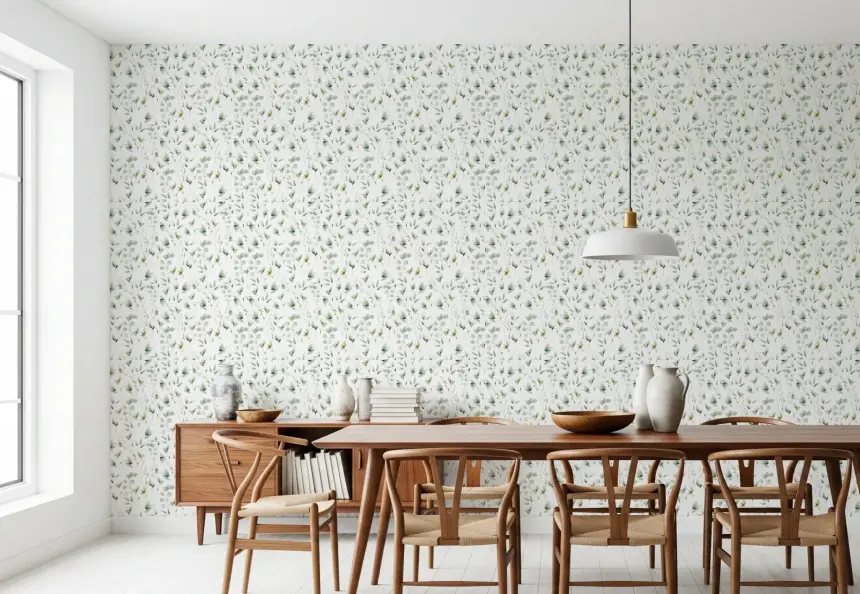 Floral Eucalyptus Dreams Wallpaper