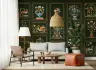 Mughal Inlay Floral and Avian Panel Wallpaper 8