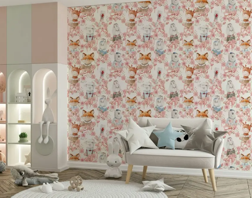 Floral Friends Wallpaper