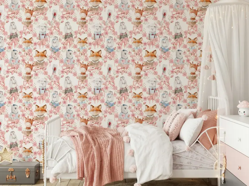 Floral Friends Wallpaper