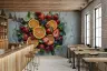 Vibrant Fruit Splash Kitchen Wall Mural 7