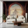 Taj Mahal Archway Sunset Wall Mural 6