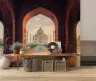 Taj Mahal View Through Mughal Arch Wall Mural 8