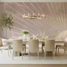 Radiant Sunburst Geometric Wallpaper 7