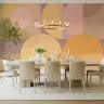 Blush and Gold Geometric Circles Wall Mural 8