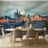 Historic European Cityscape Twilight Wall Mural 8
