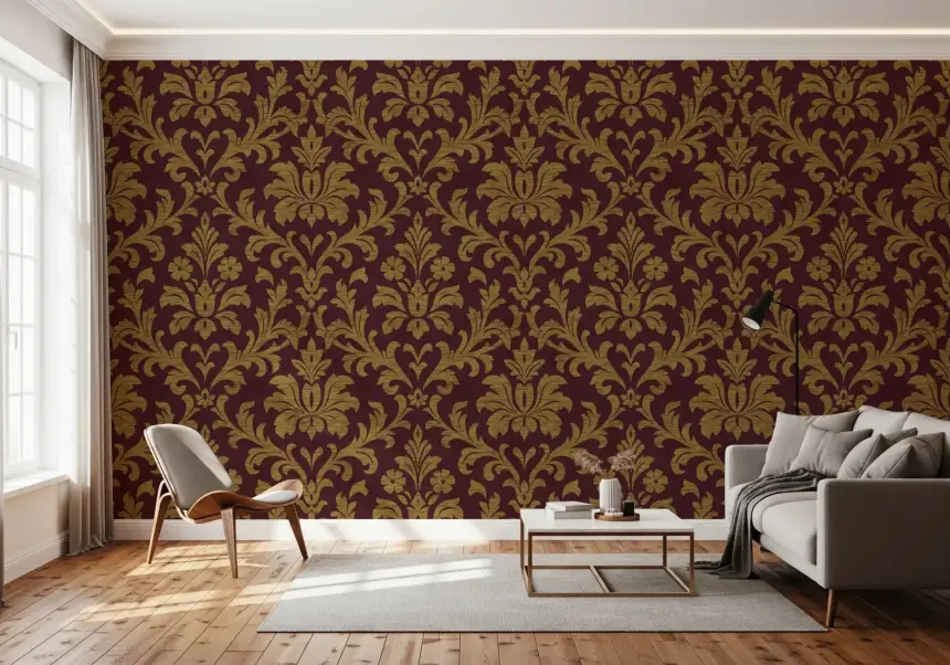 Gilded Leaves Wallpaper Wallpaper
