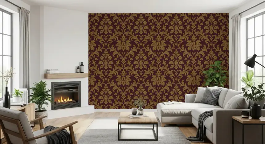 Gilded Leaves Wallpaper Wallpaper