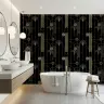 Golden Deco Fan Geometric Wallpaper 7