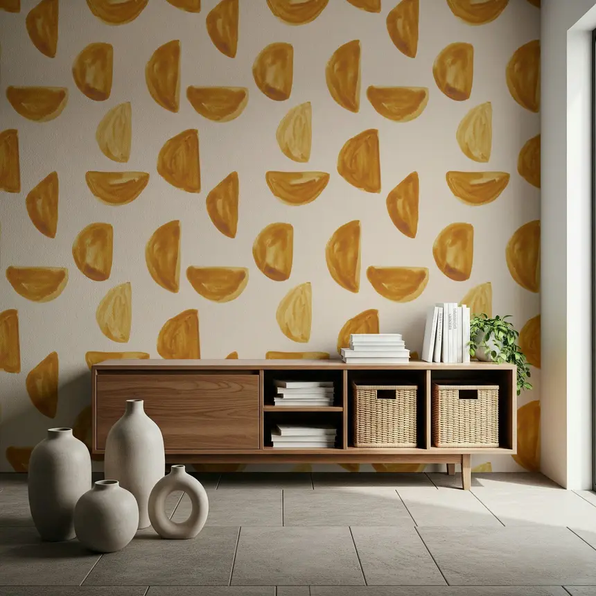 Golden Brushstrokes Wallpaper -2963133