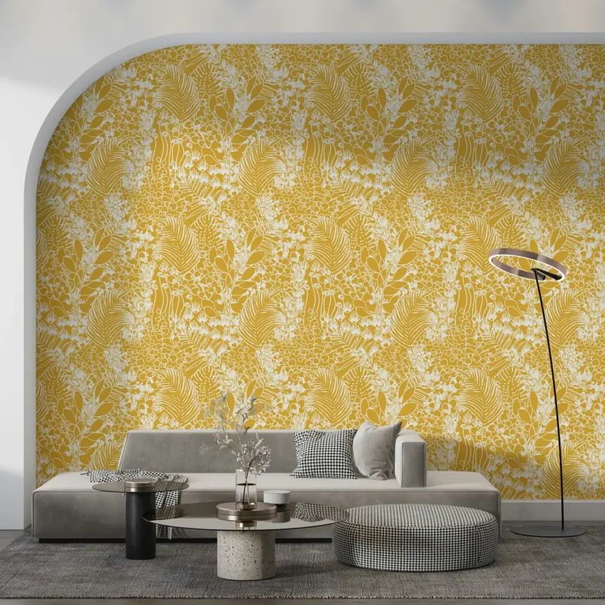 Golden Meadow Dream Wallpaper