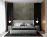 Earthy Ochre Grey Patina Industrial Wallpaper Mural 6