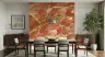 Abstract Gold Veins Burnt Sienna Fluid Art Wallpaper 8