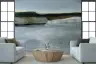 Misty Horizon Abstract Landscape Wall Mural 7