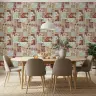 Heirloom Botanical Patchwork Print Wallpaper 7